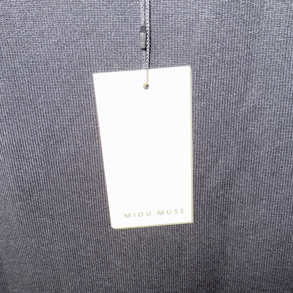 Miou Muse Black Sleeveless Stretch Dress NWT - Picture 3 of 6